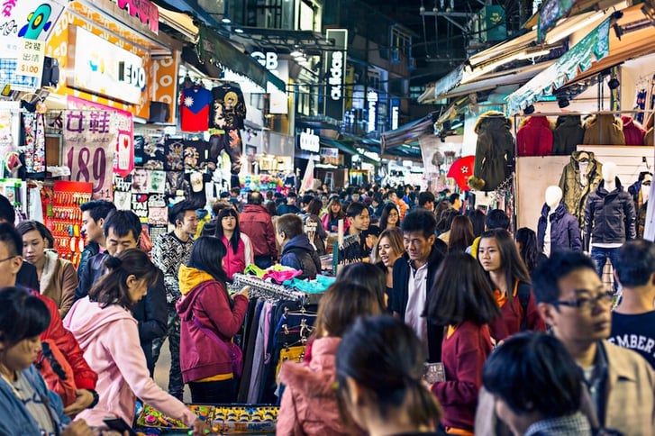 Shilin Night Market In Taiwan