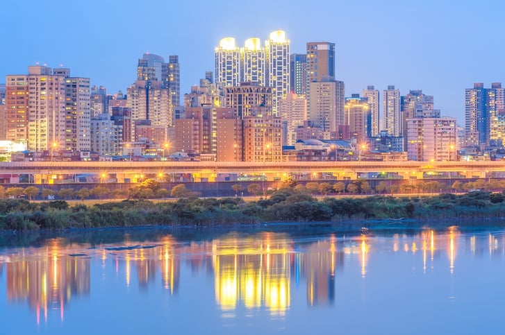 Nightlife scene in Taipei, Taiwan