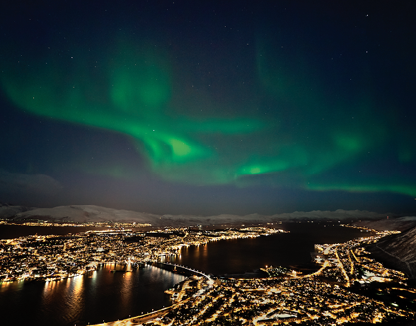 The Northern Lights in the Arctic Circle